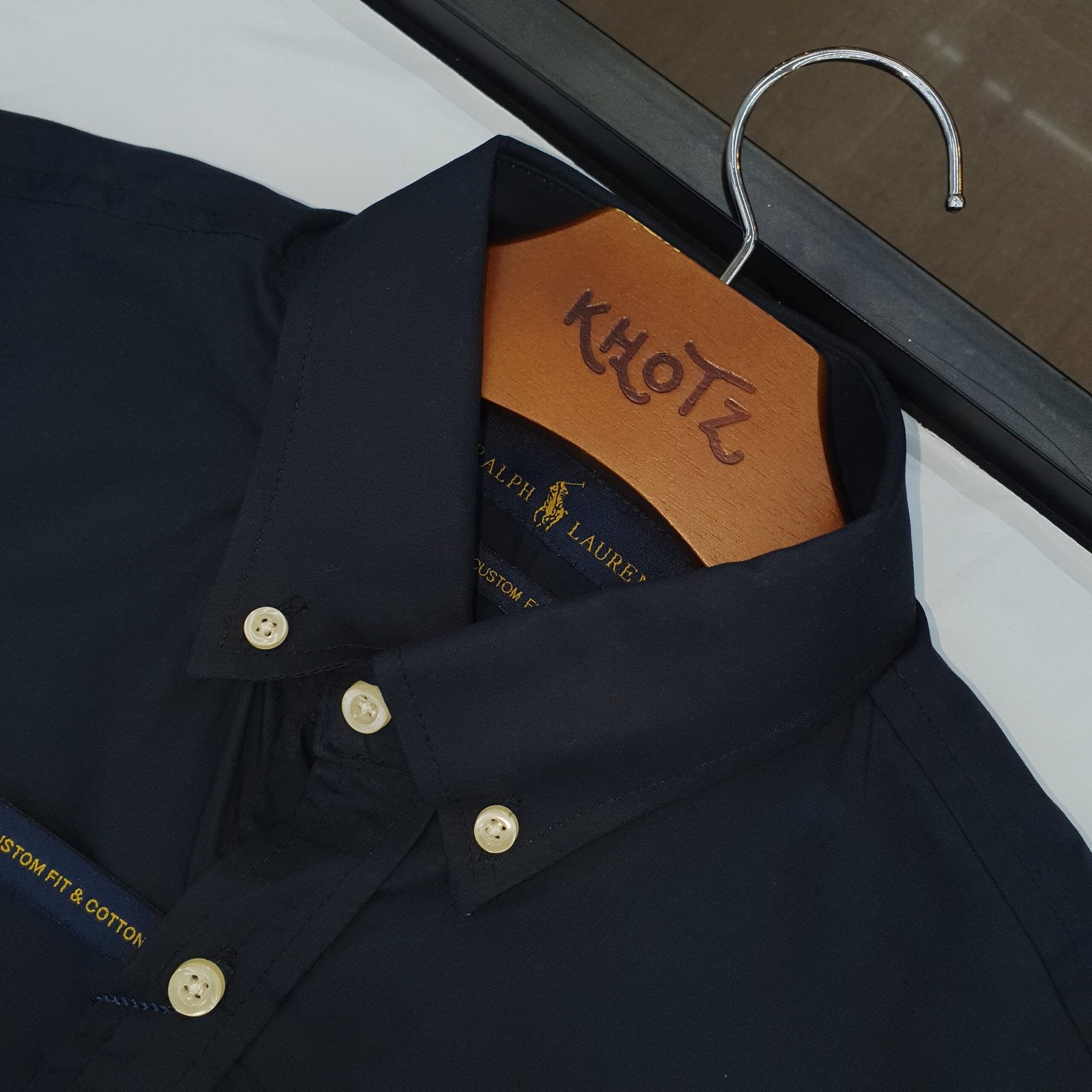 Camisa Ralph Lauren Masculina Algodão Seco Preta Pony Roxo
