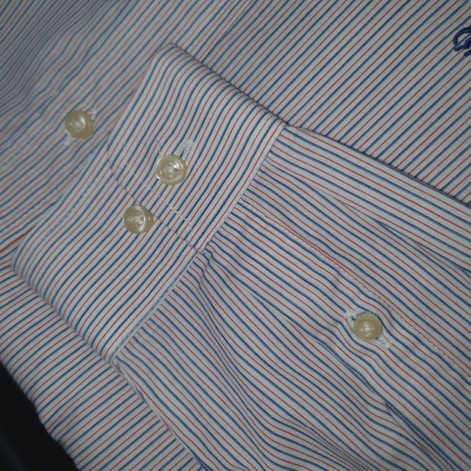 Camisa Ralph Lauren Masculina Listras Europeia Pony Azul