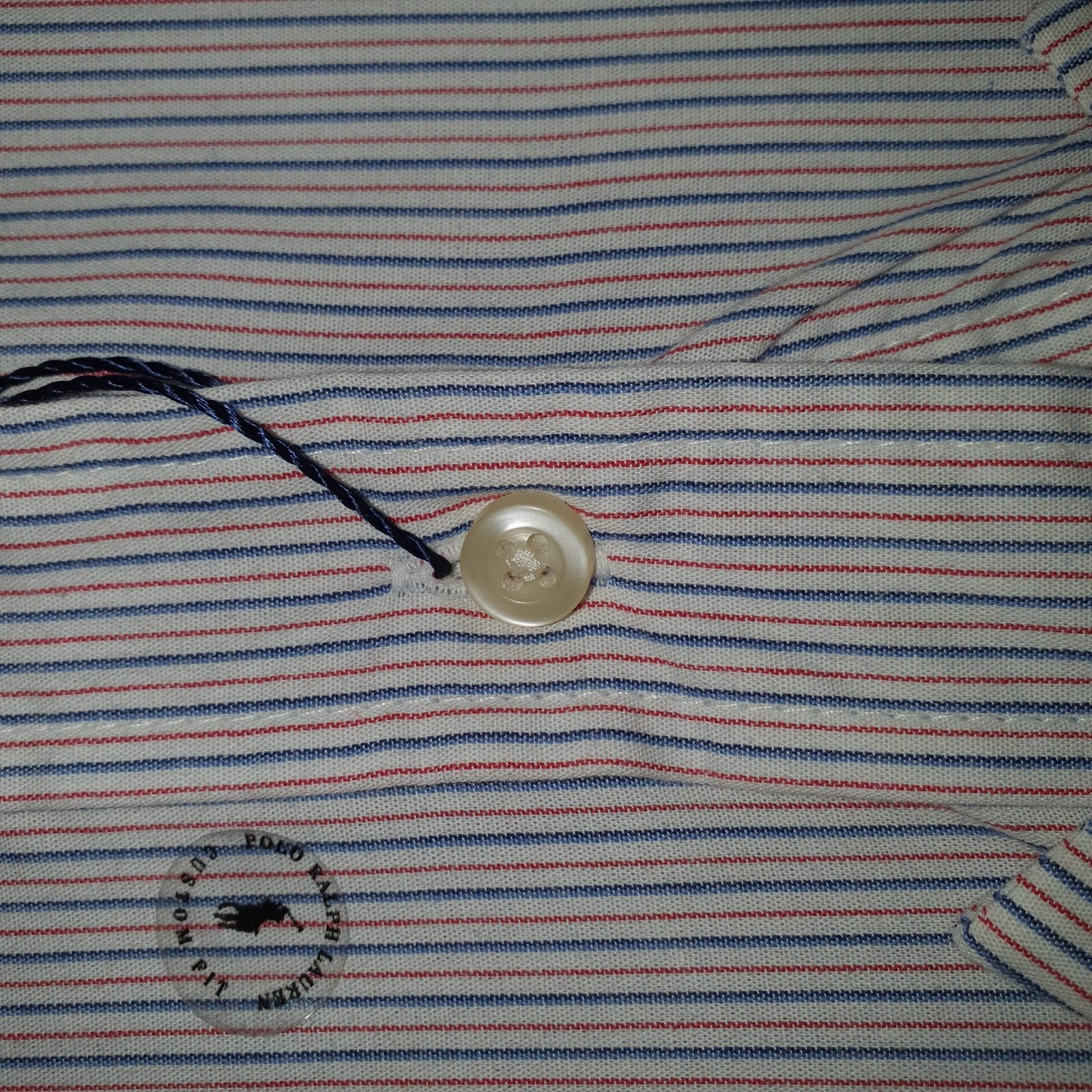 Camisa Ralph Lauren Masculina Listras Europeia Pony Azul