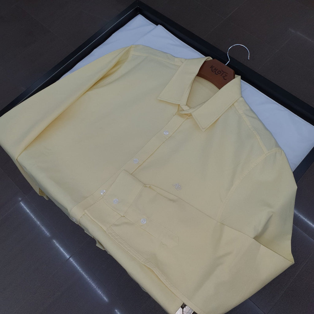 Camisa Ralph Lauren Masculina Oxford Fino Aeropostale Amarela