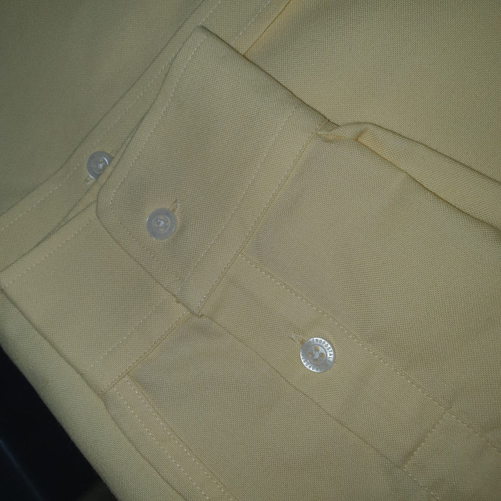 Camisa Ralph Lauren Masculina Oxford Fino Aeropostale Amarela