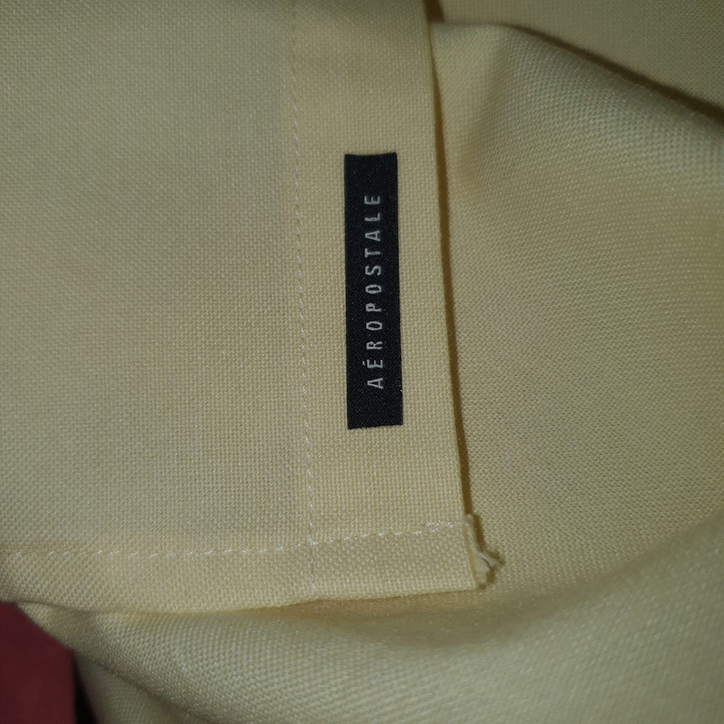 Camisa Ralph Lauren Masculina Oxford Fino Aeropostale Amarela
