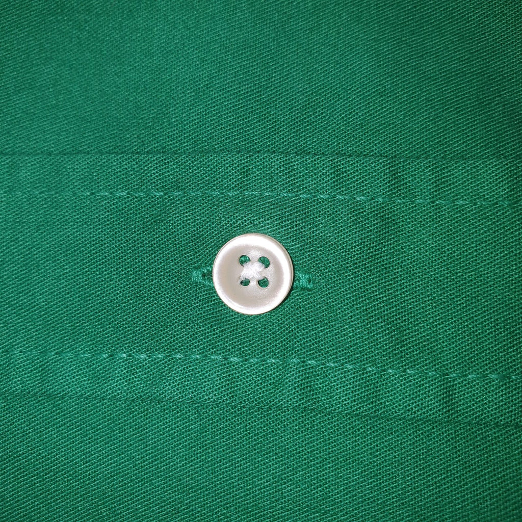 Camisa Ralph Lauren Masculina Oxford Sarjeada Verde Esmeralda Pony Laranja