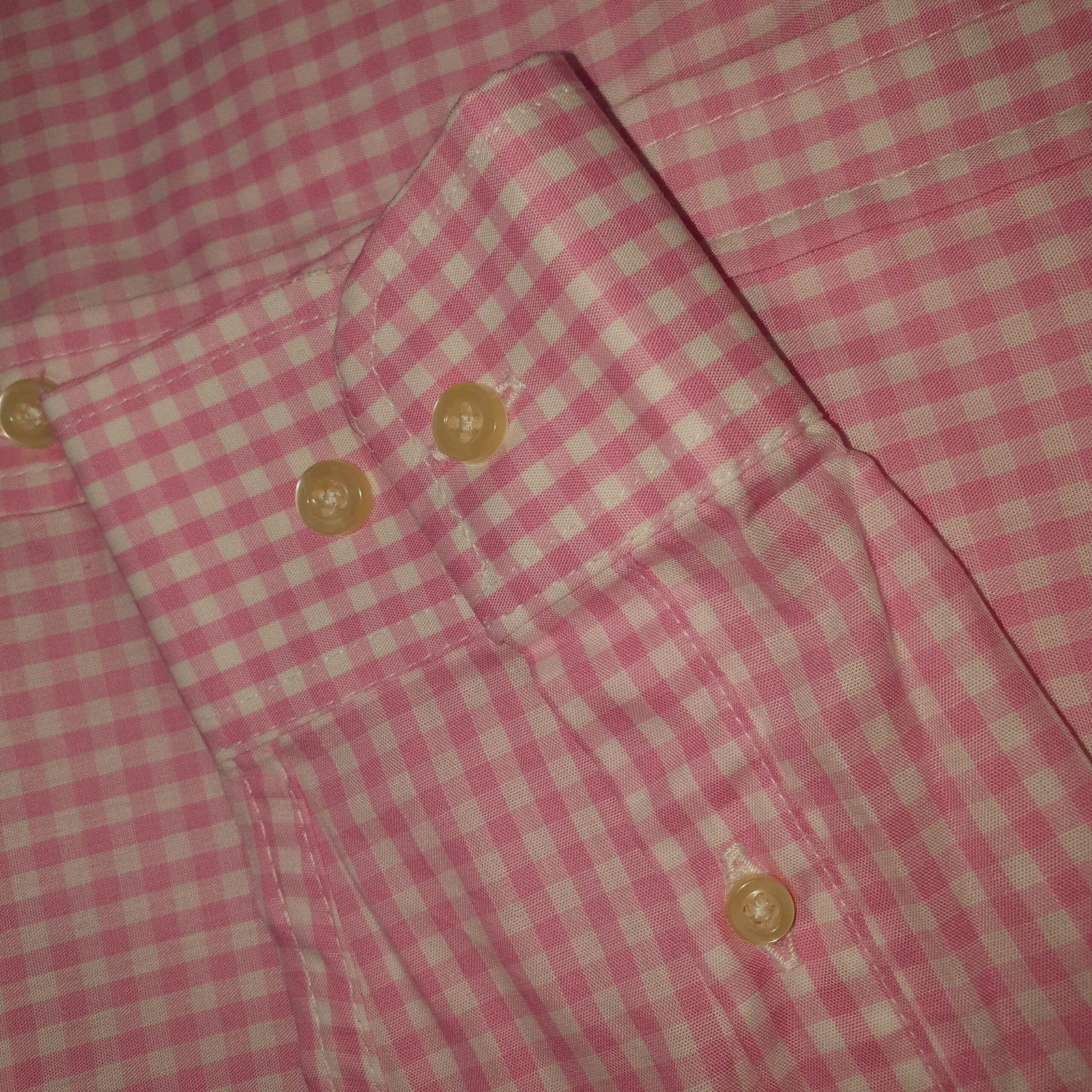 Camisa Ralph Lauren Masculina Xadrez Rosa Minimalista Pony Marinho