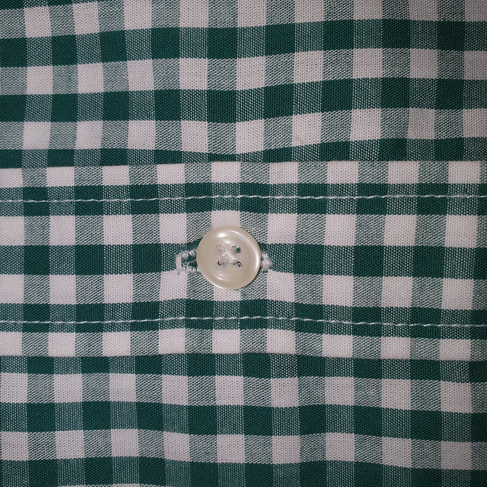 Camisa Ralph Lauren Masculina Xadrez Verde e Branco Pony Laranja