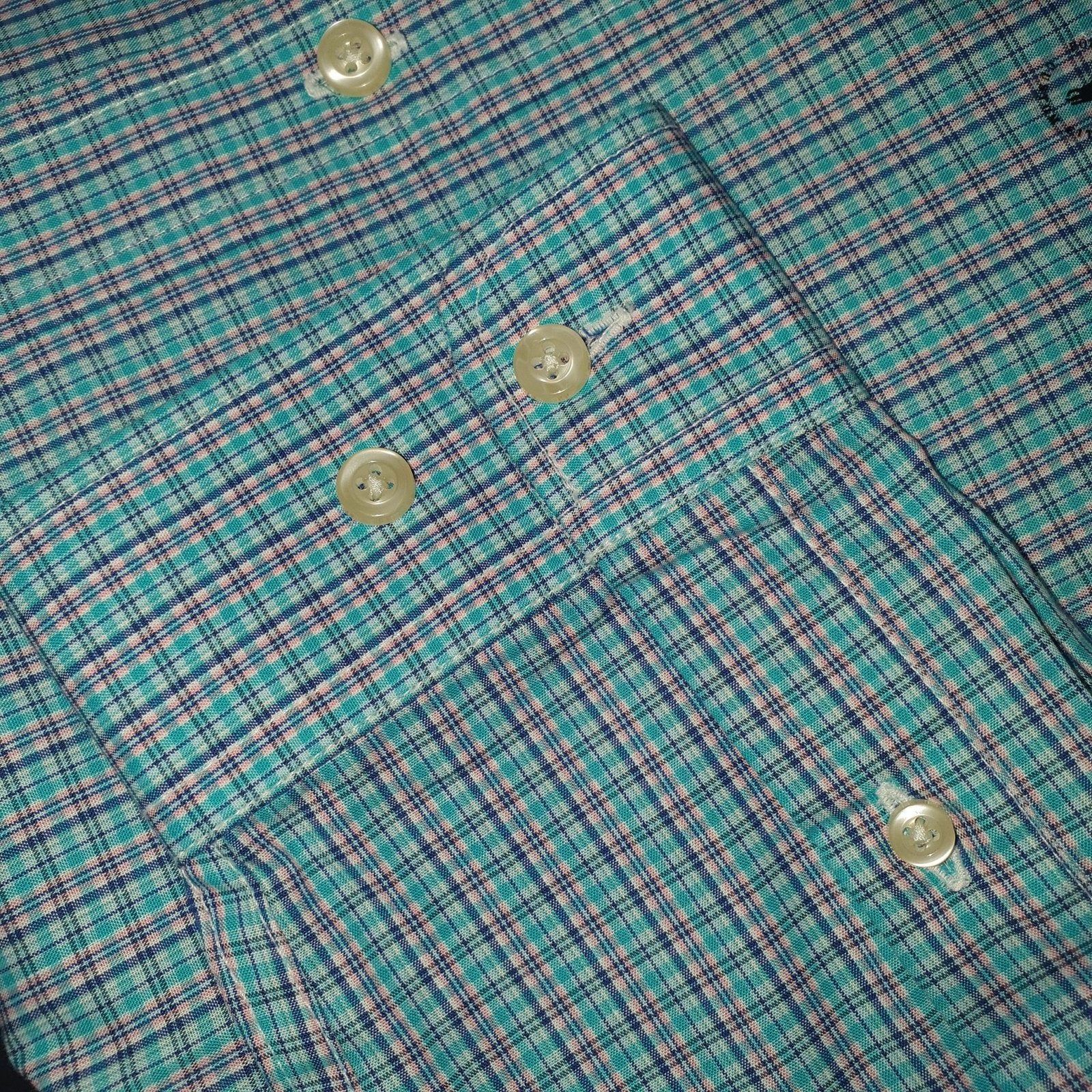 Camisa Ralph Lauren Masculina Xadrez Algodão Doce Pony Petróleo