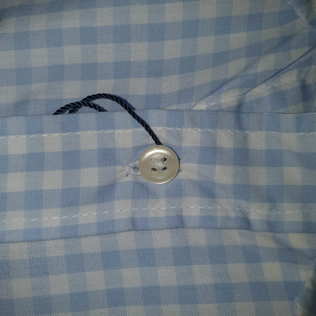 Camisa Ralph Lauren Masculina Xadrez Azul Piscina Pony Amarelo