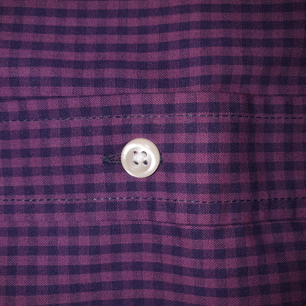 Camisa Ralph Lauren Masculina Micro Xadrez Roxa Pony Colorido