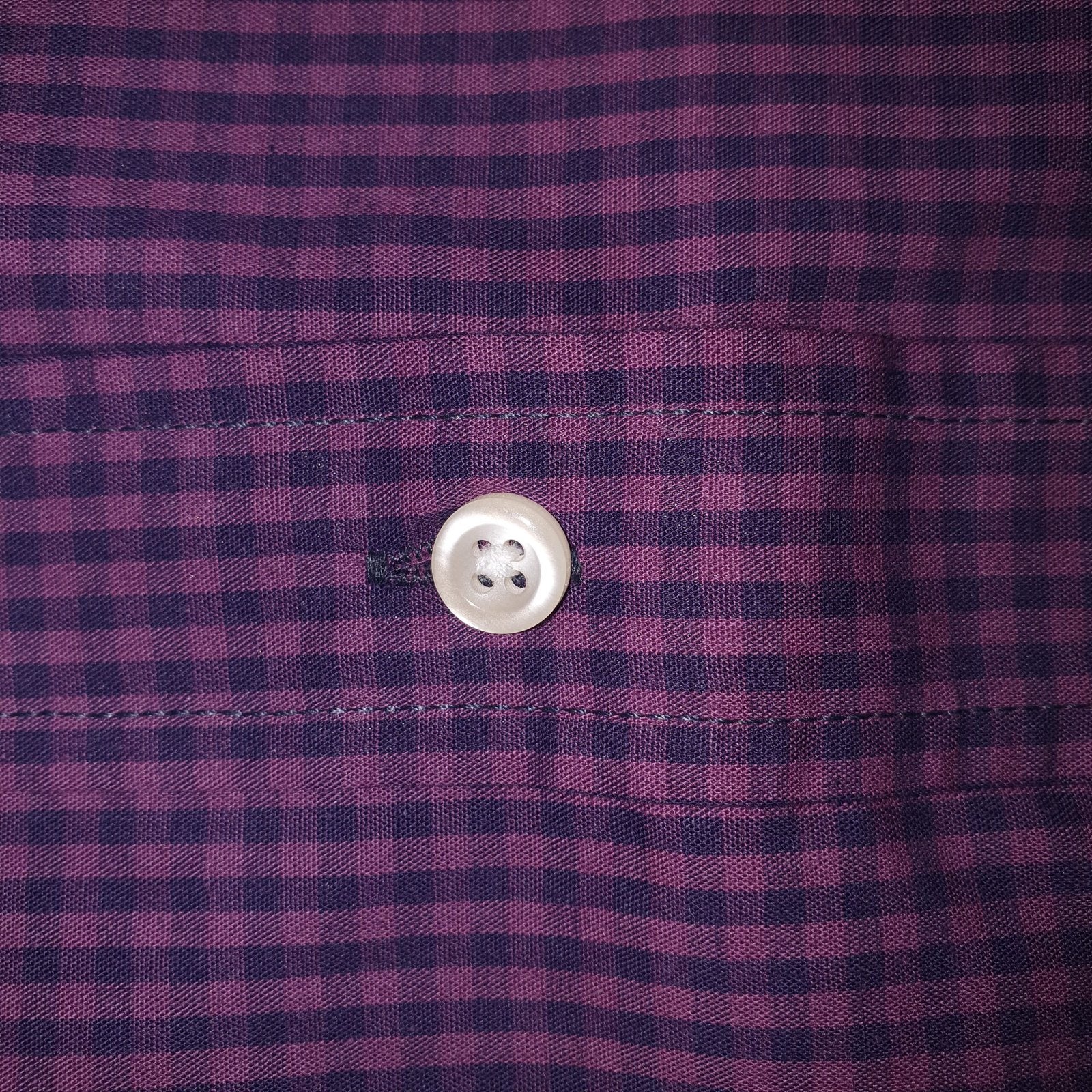 Camisa Ralph Lauren Masculina Micro Xadrez Roxa Pony Colorido