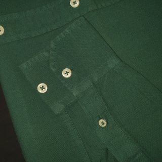 Camisa Ralph Lauren Masculina Oxford Tinturado Verde Floresta Pony Roxo