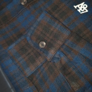 Camisa Ralph Lauren Masculina Xadrez Flanelada cor Marrom Aeropostale