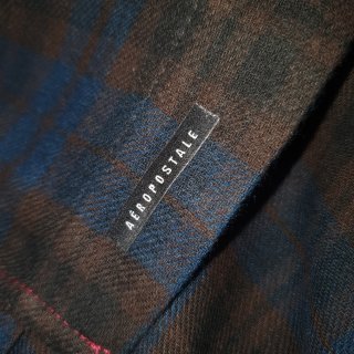 Camisa Ralph Lauren Masculina Xadrez Flanelada cor Marrom Aeropostale