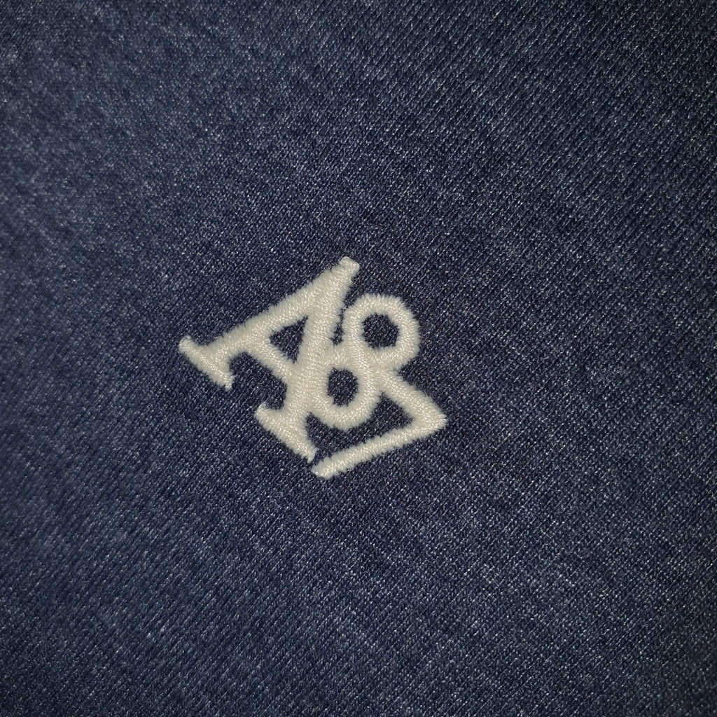 Camiseta Básica Aeropostale Masculina Azul Mescla Logo Clássico