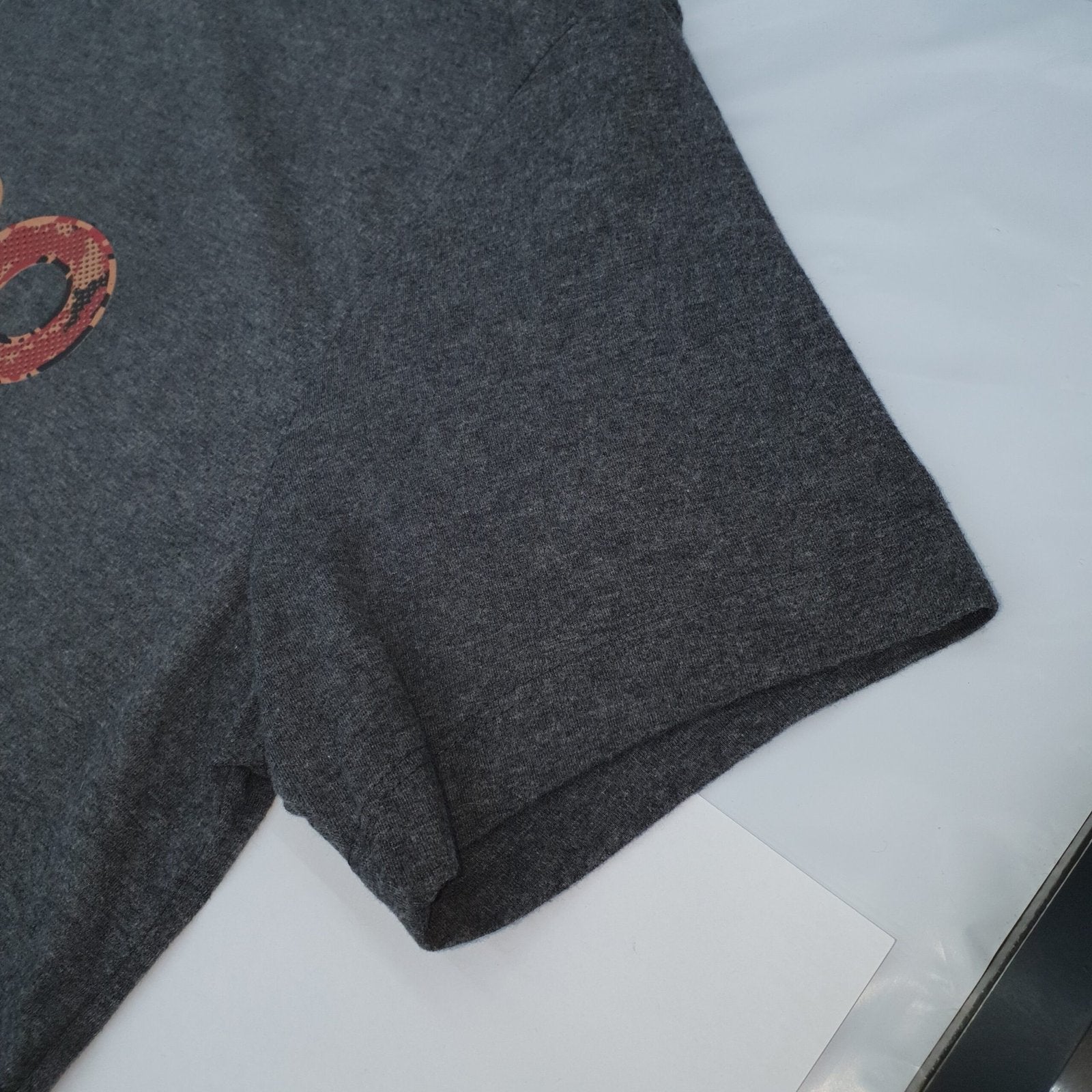 Camiseta Aeropostale Masculina Chumbo Mescla Logo Clássico