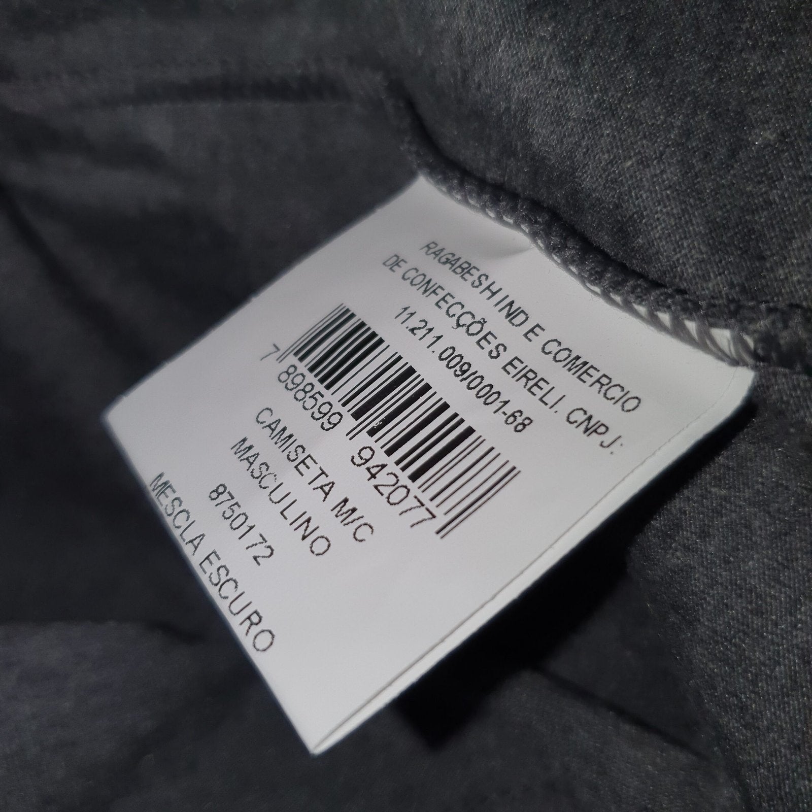 Camiseta Aeropostale Masculina Chumbo Mescla Logo Clássico