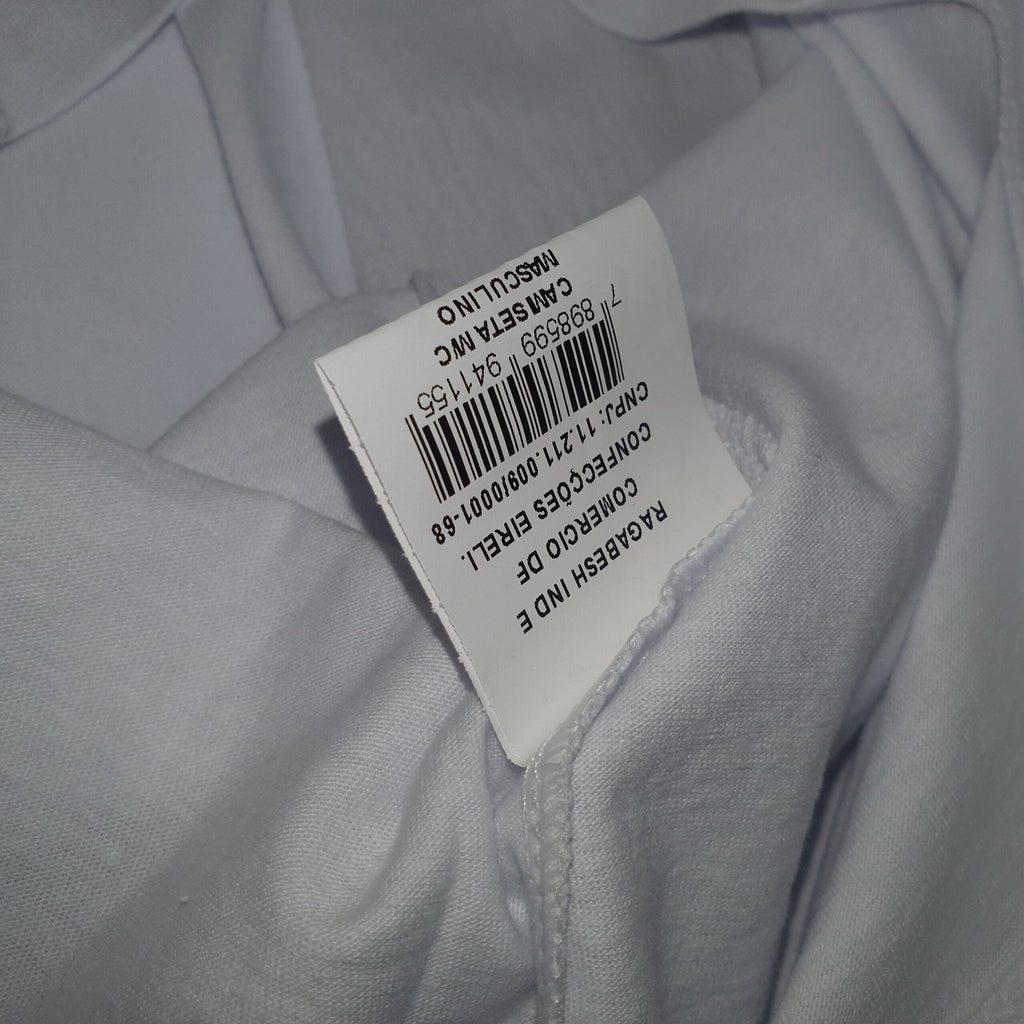 Camiseta Aeropostale Masculina Branca Logo Emborrachado