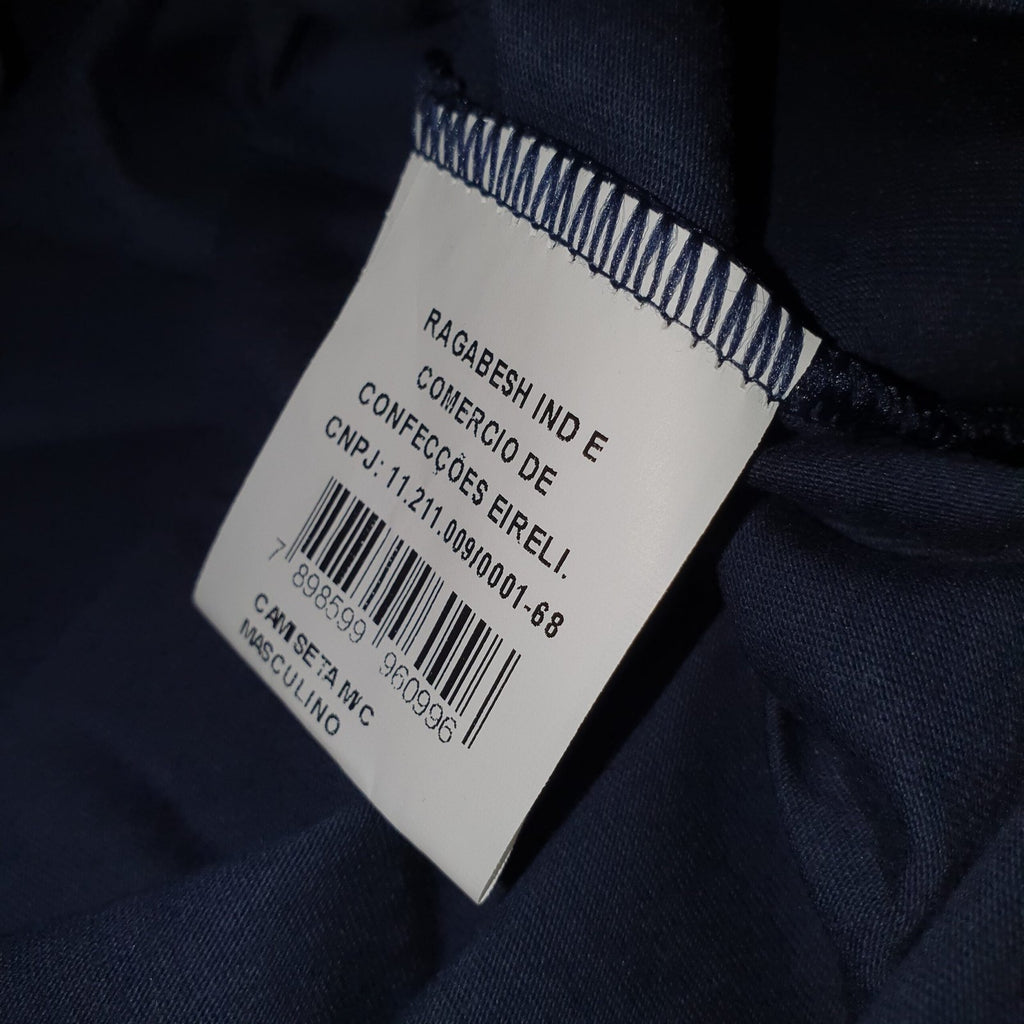 Camiseta Aeropostale Masculina Azul Marinho Logo Bordô