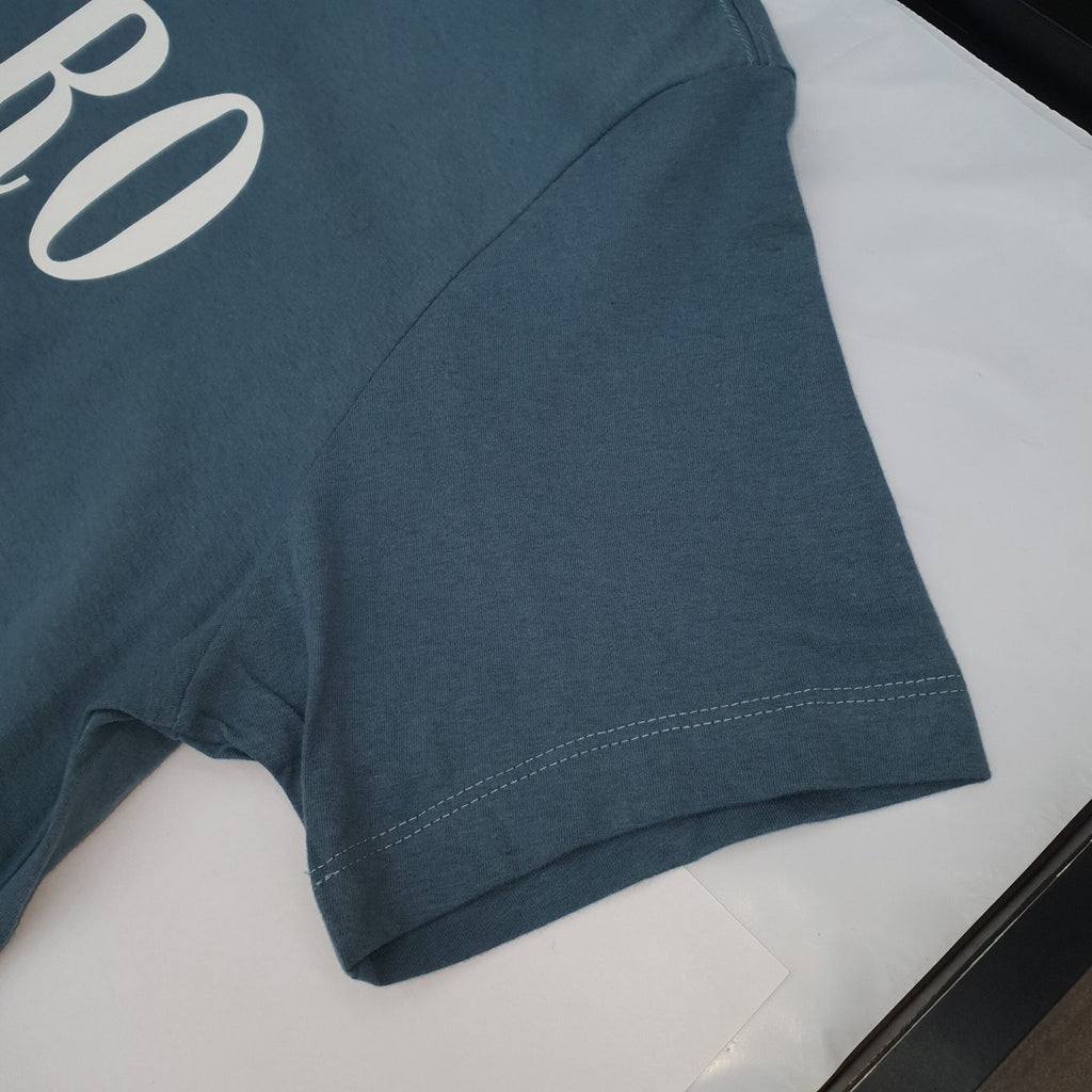 Camiseta Aeropostale Masculina Azul Cinzento Estampa Branca