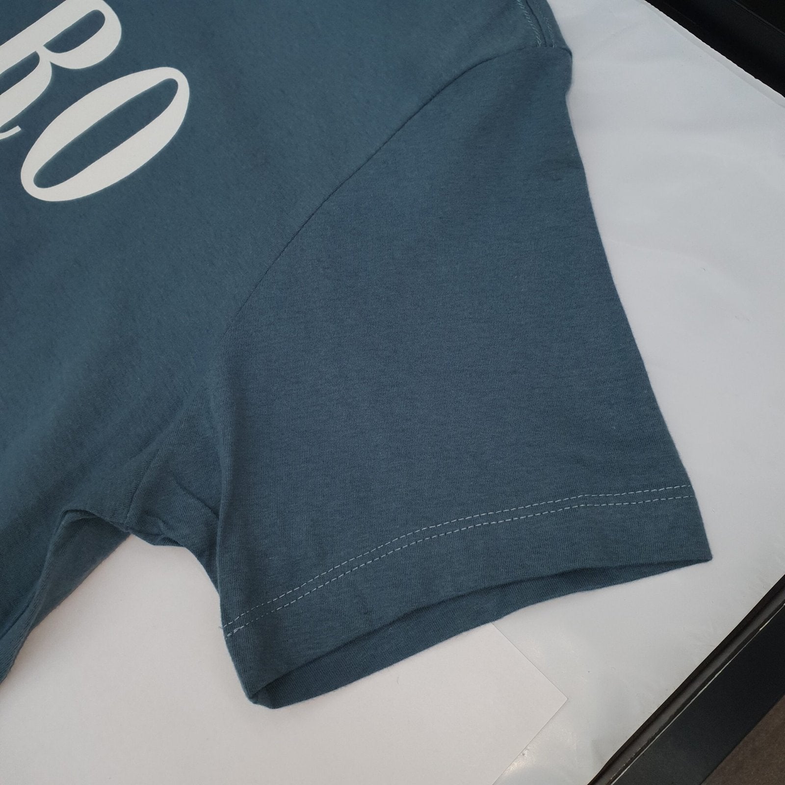 Camiseta Aeropostale Masculina Azul Cinzento Estampa Branca