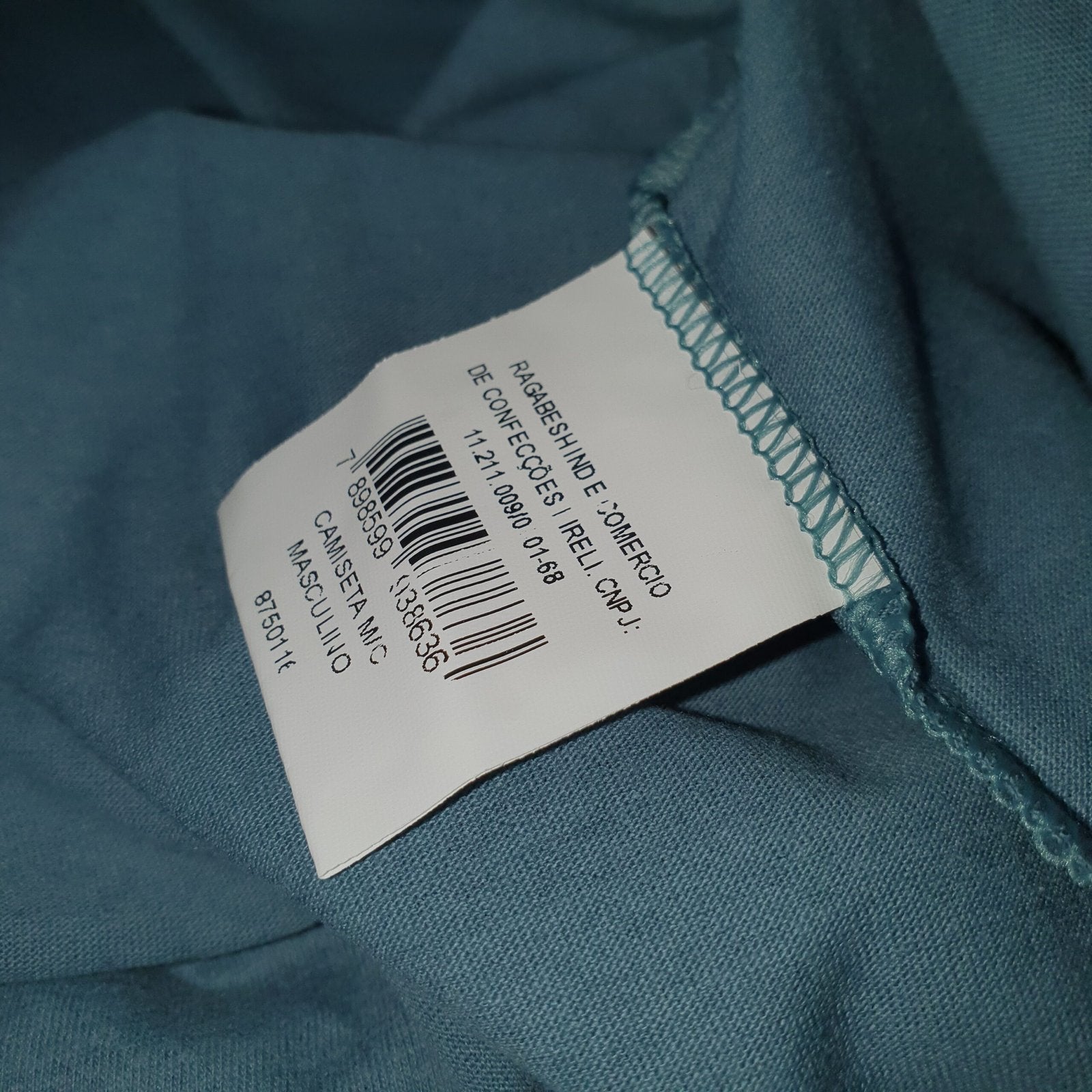 Camiseta Aeropostale Masculina Azul Cinzento Estampa Branca