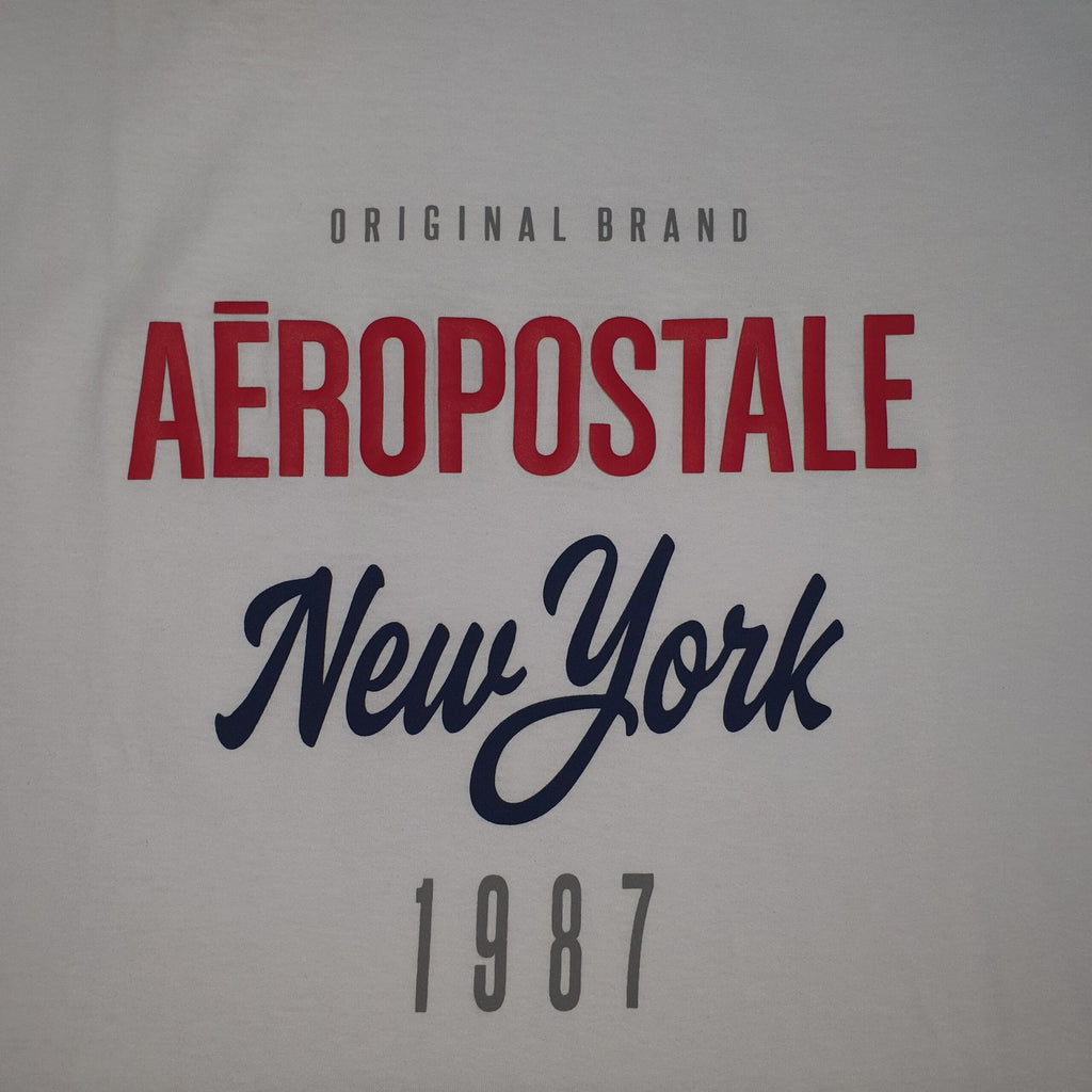 Camiseta Aeropostale Masculina Branca Estampa New York