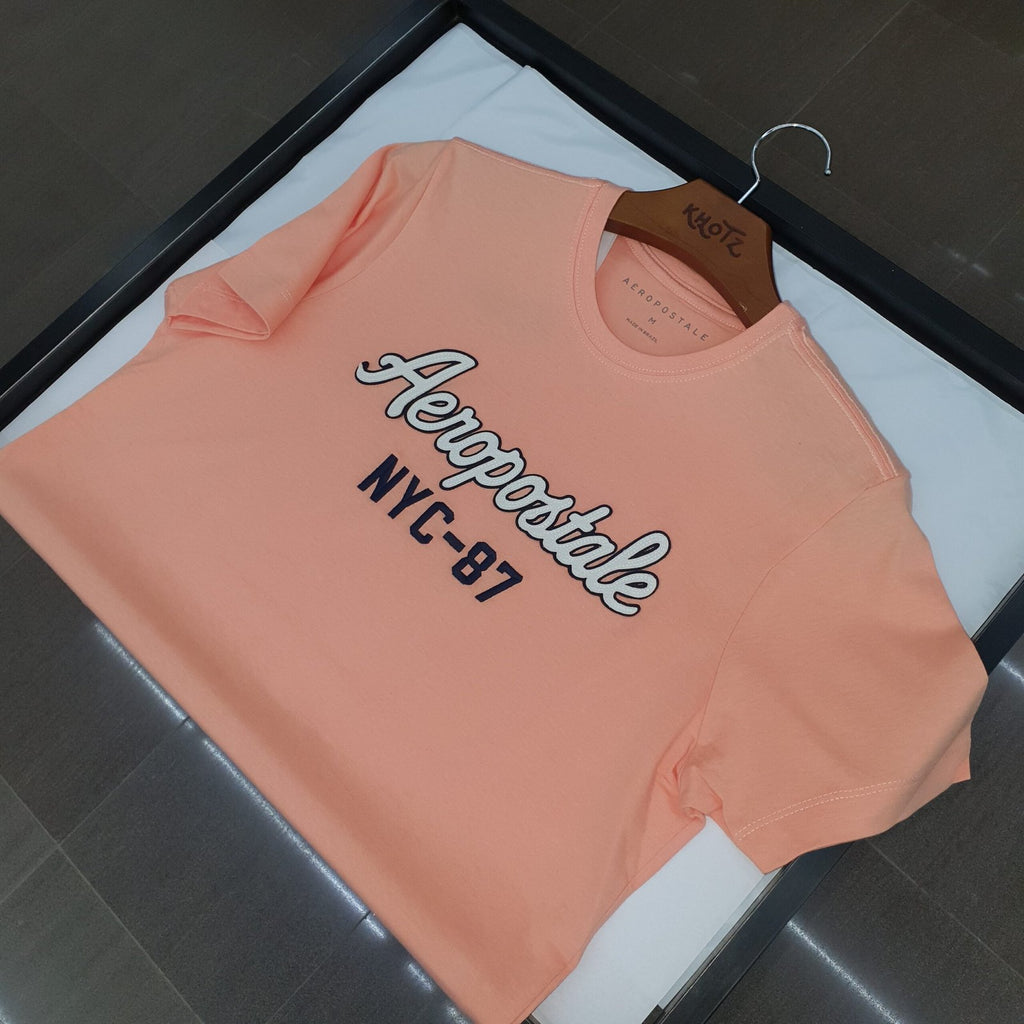 Camiseta Aeropostale Masculina Coral Estampa NYC 87