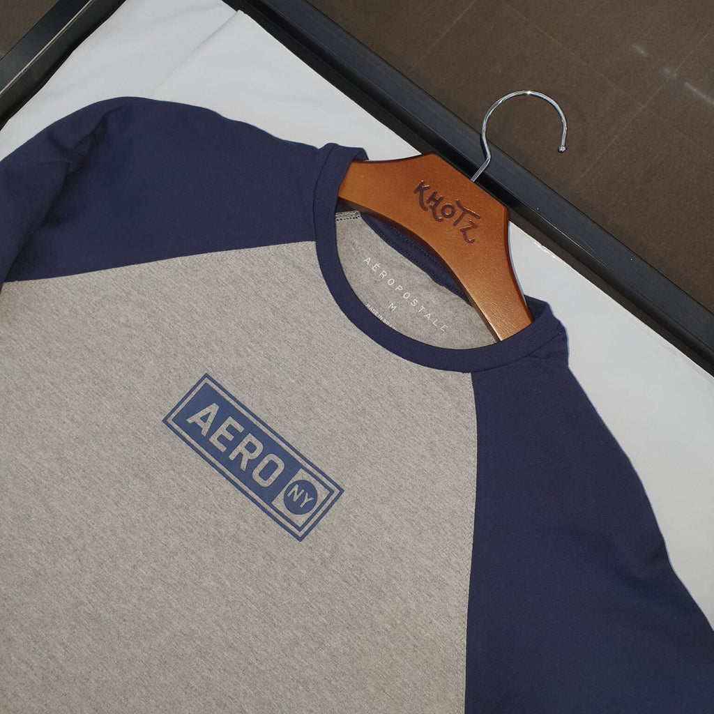 Camiseta Aeropostale Masculina Cinza Multicolor Estampa Clássica