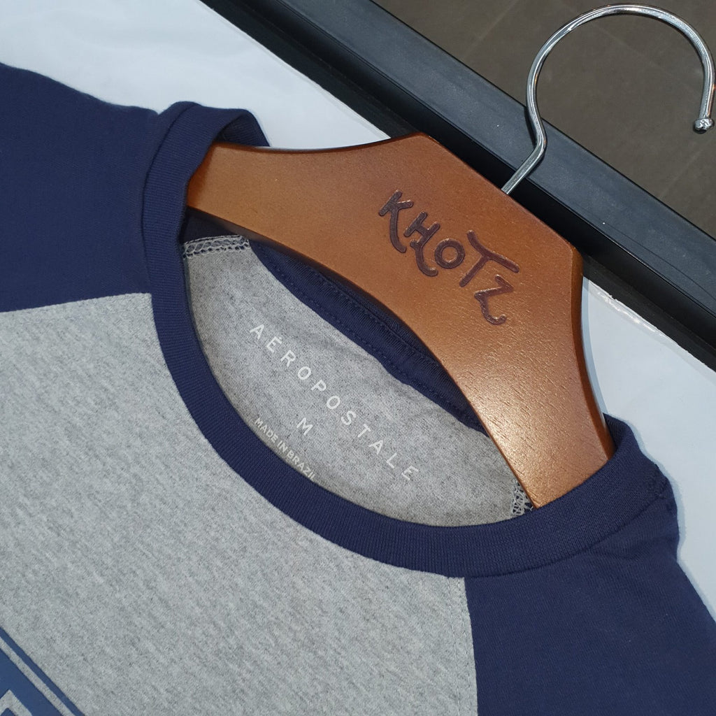 Camiseta Aeropostale Masculina Cinza Multicolor Estampa Clássica