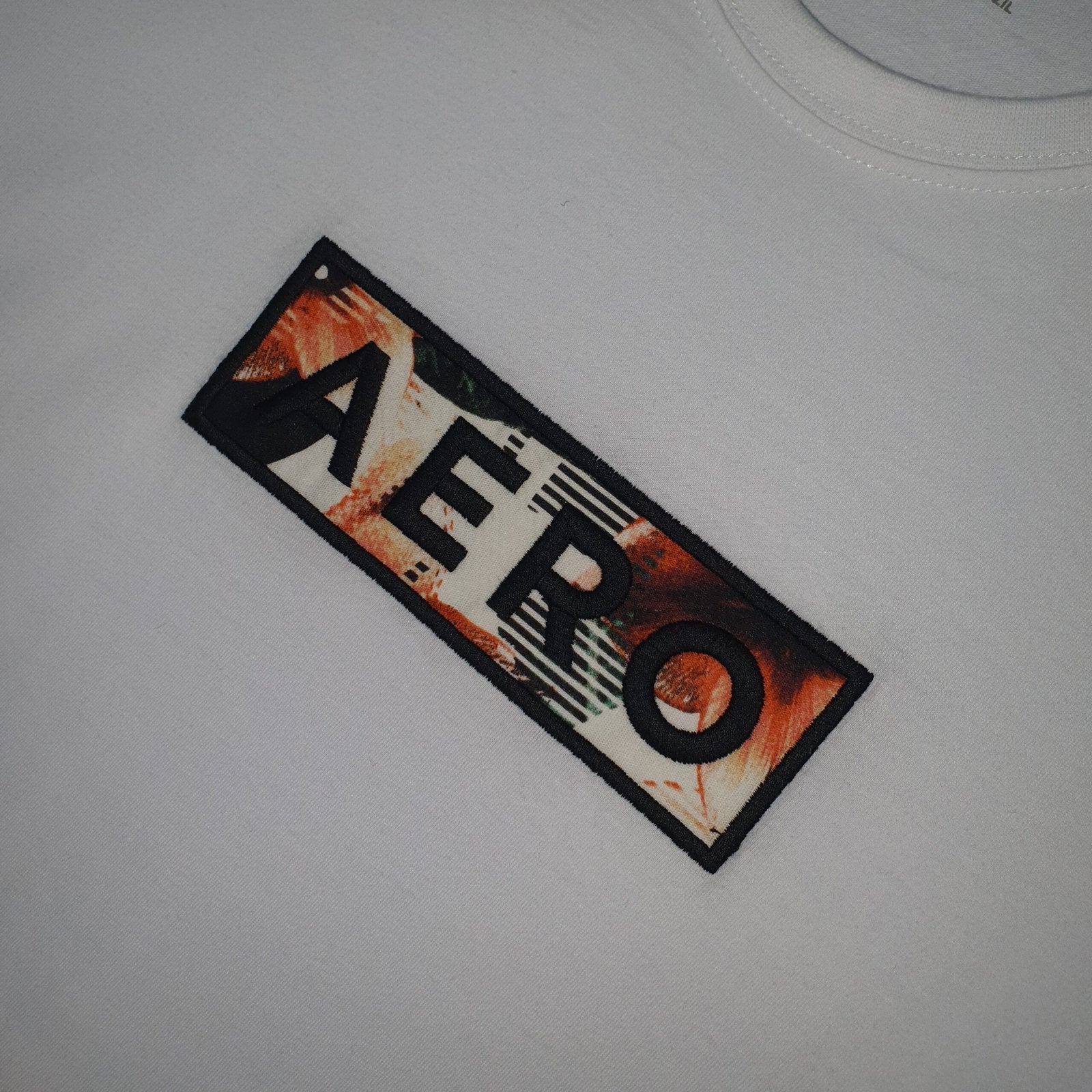 Camiseta Aeropostale Masculina Branca Estampa Cores