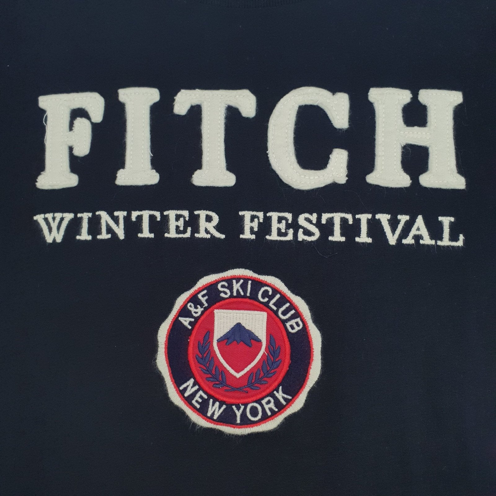 Camiseta Abercrombie Masculina Marinho Estampa Winter Festival