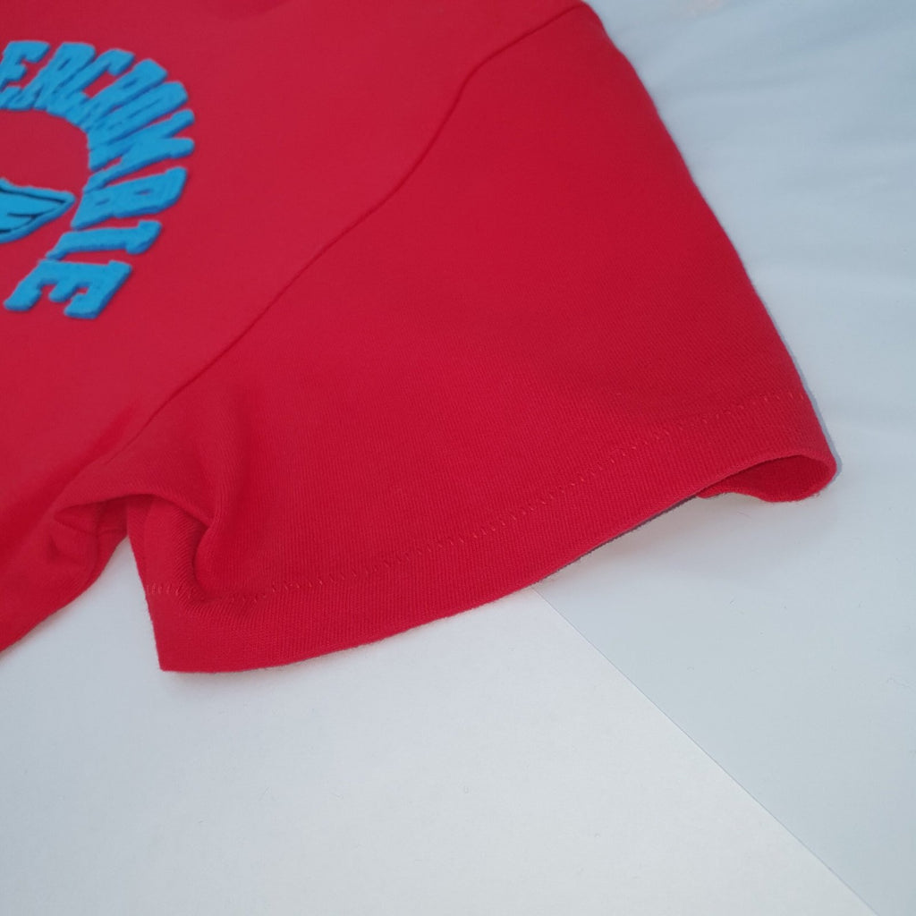 Camiseta Abercrombie Masculina Rosê Estampa Atlética