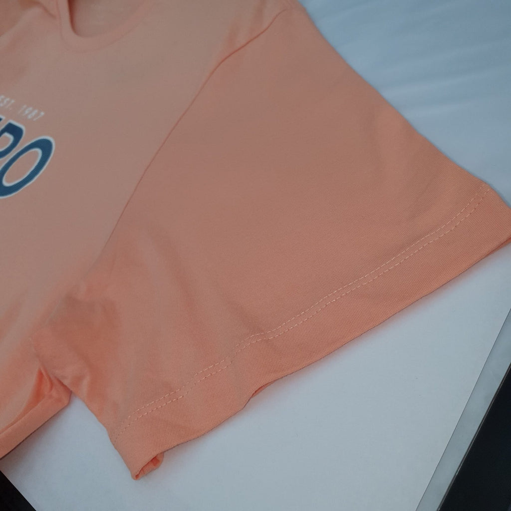 Camiseta Aeropostale Masculina Salmão Estampa Florescente