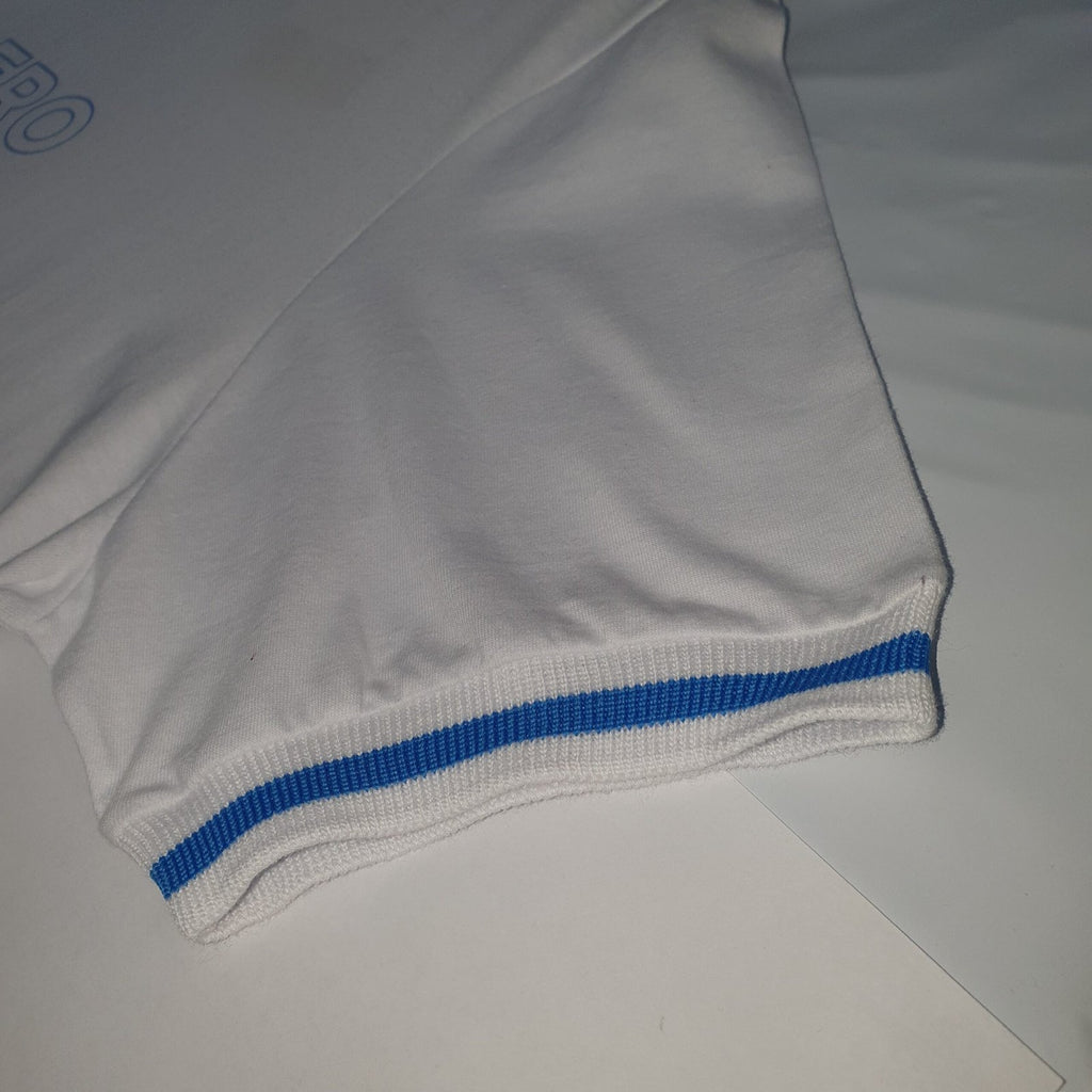 Camiseta Aeropostale Masculina Branca Detalhe na Gola Estampa Clássica