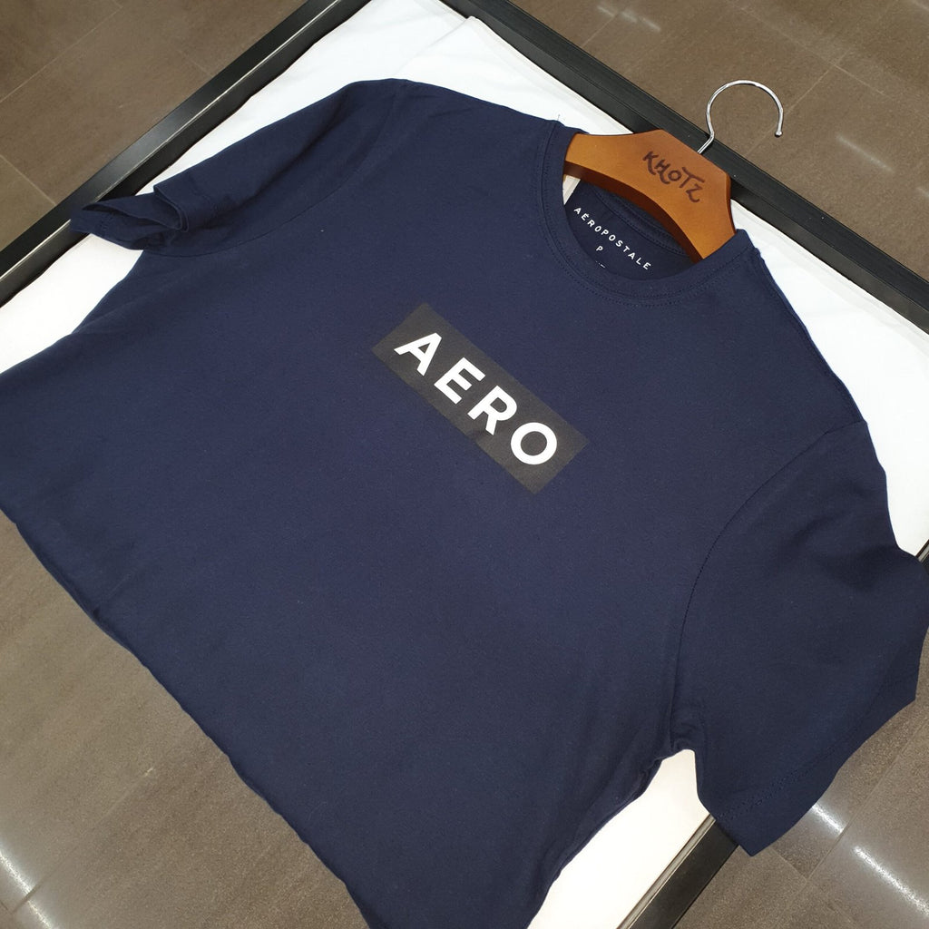 Camiseta Aeropostale Masculina Marinho Estampa Clássica