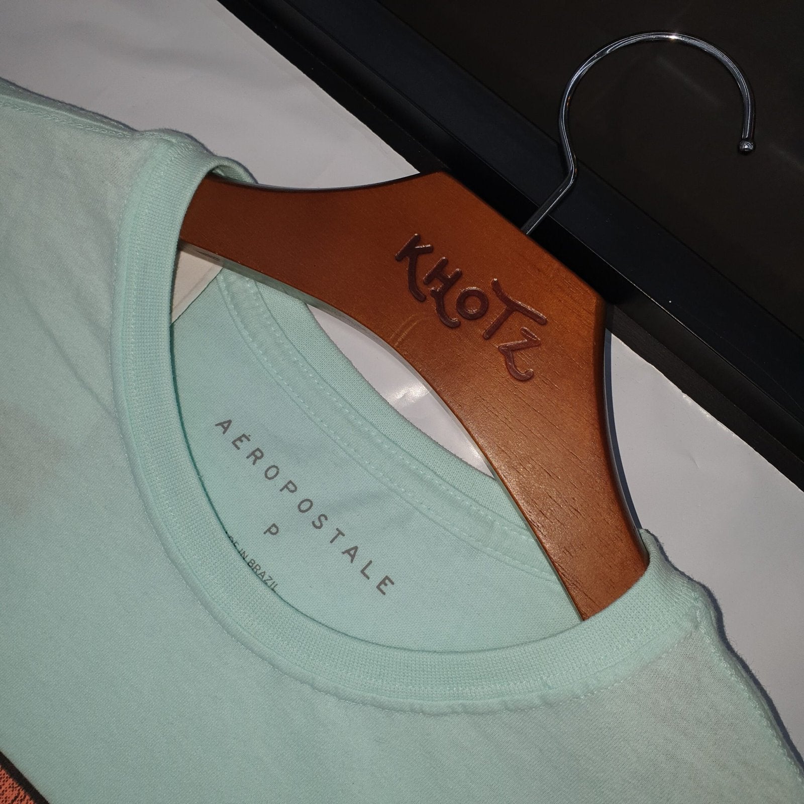 Camiseta Aeropostale Masculina Verde Água Estampa Cactus