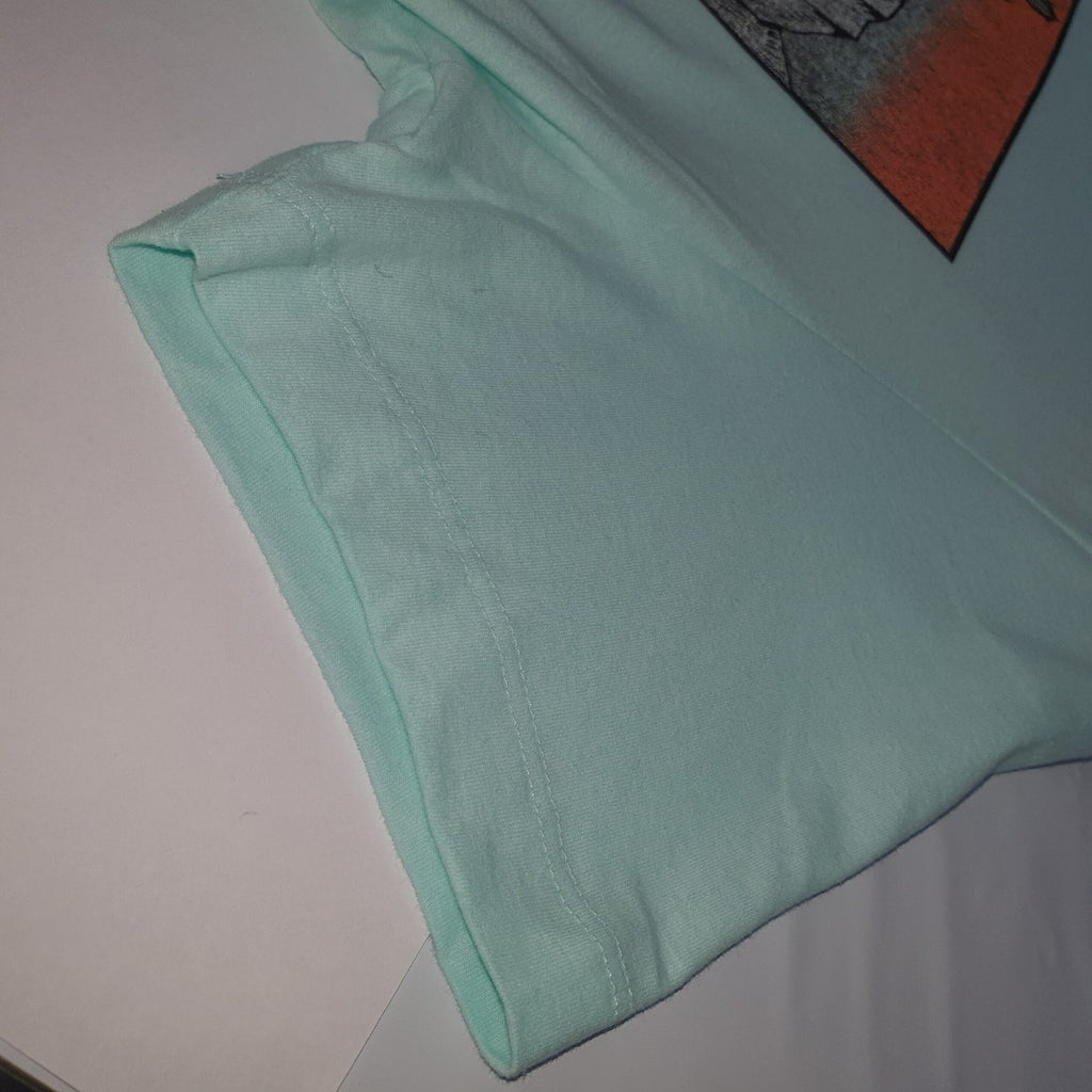 Camiseta Aeropostale Masculina Verde Água Estampa Cactus