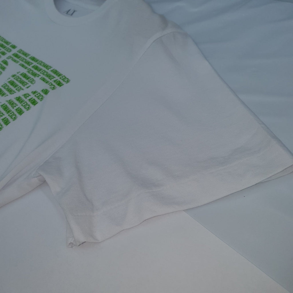 Camiseta Armani Exchange Masculina Branca Estampa AX