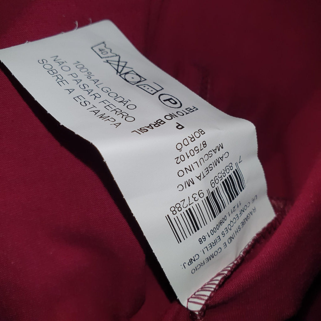 Camiseta Aeropostale Masculina Bordô Estampa Emborrachada
