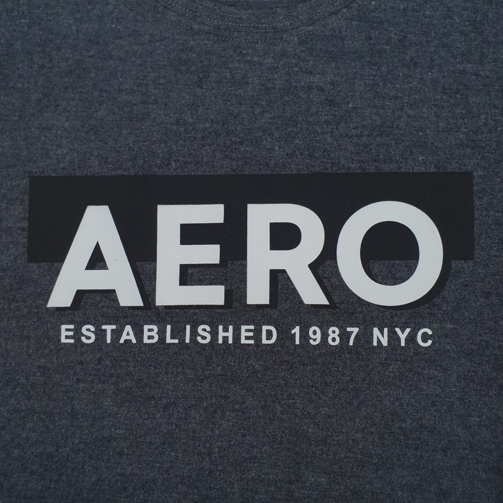 Camiseta Aeropostale Masculina Chumbo Estampa Clássica NYC