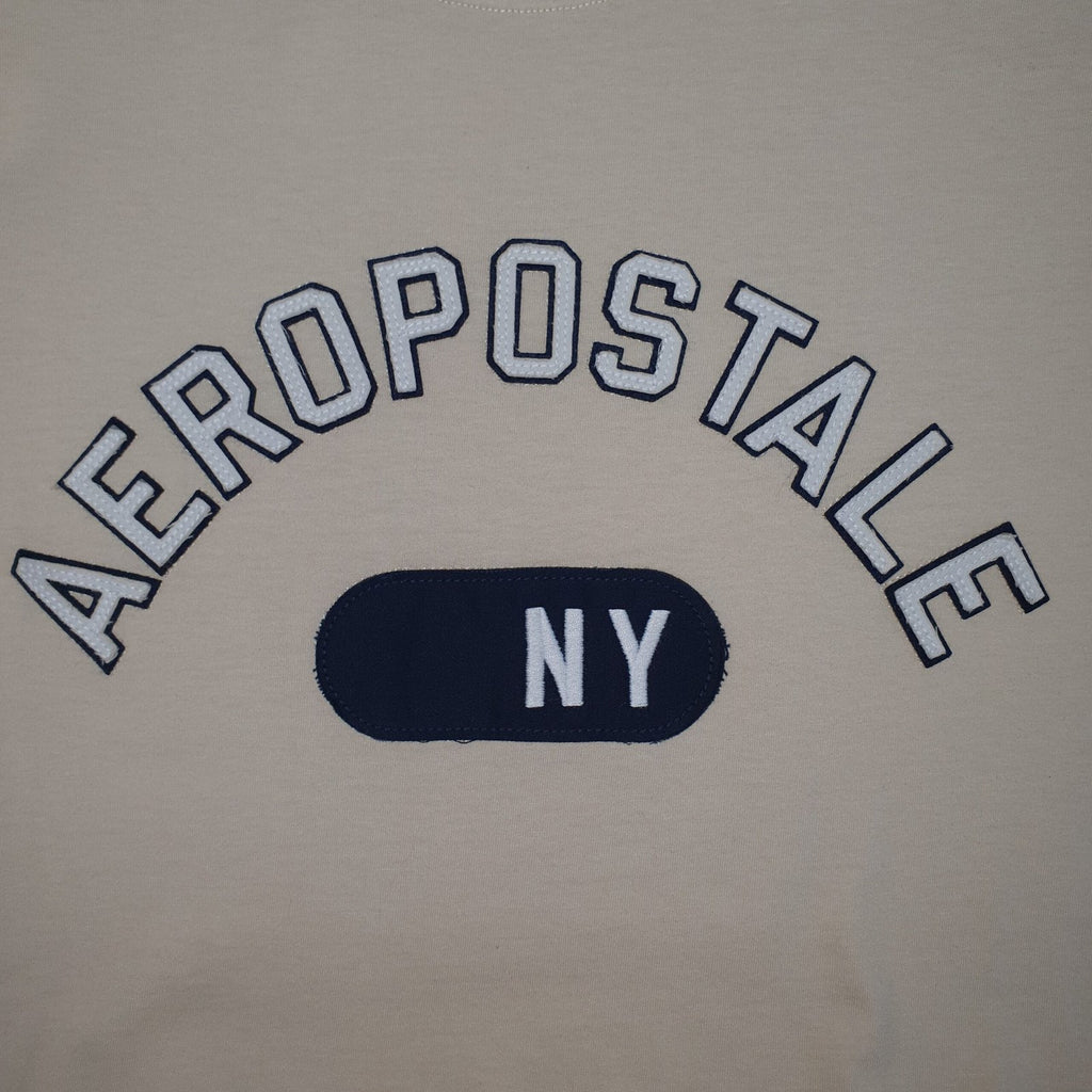 Camiseta Aeropostale Masculina Creme Estampa NY