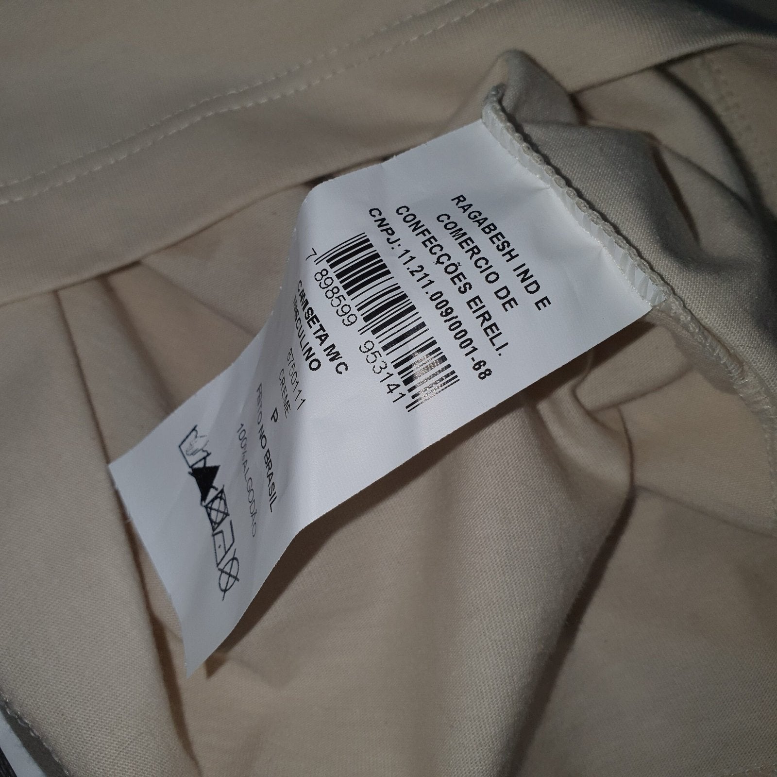 Camiseta Aeropostale Masculina Creme Estampa NY
