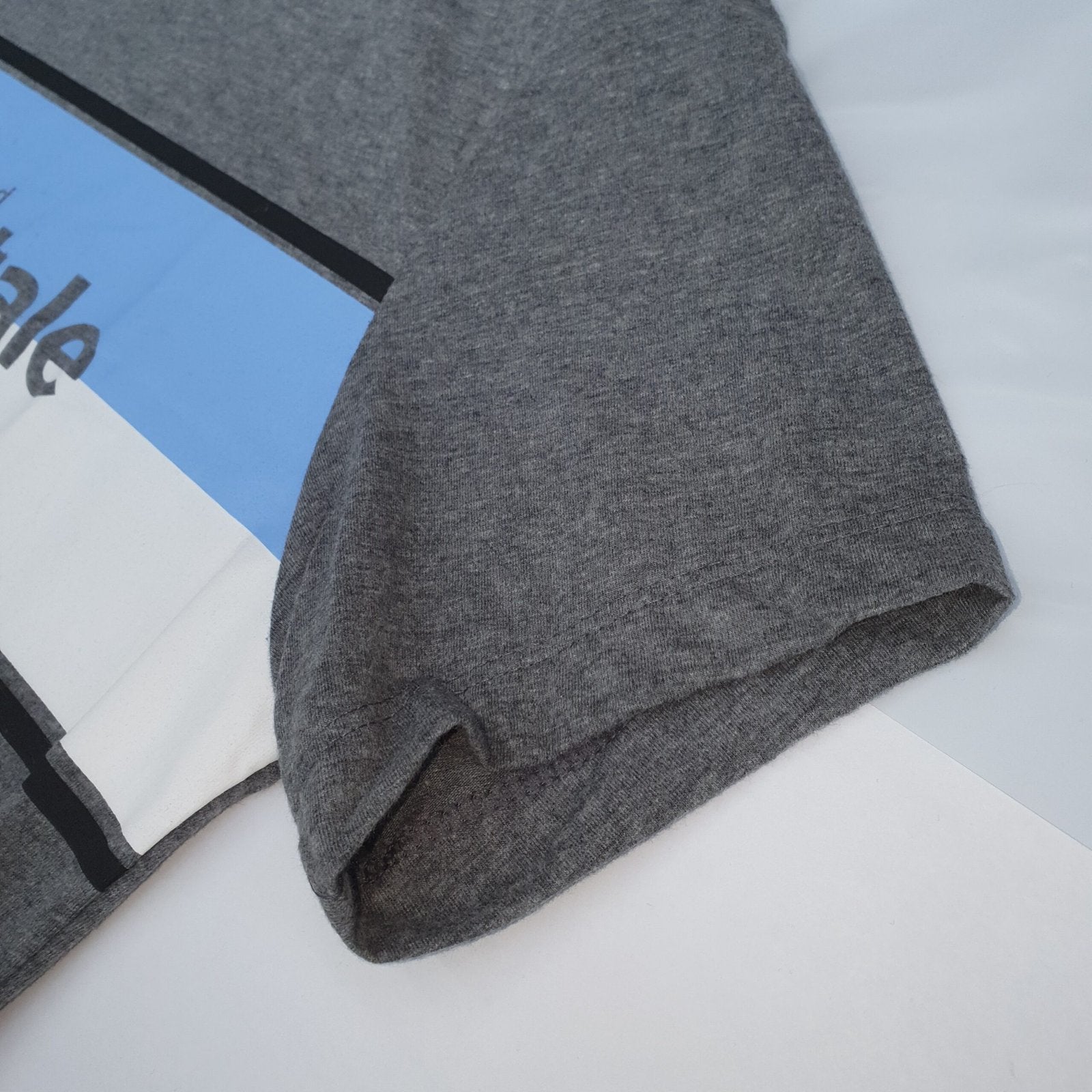 Camiseta Aeropostale Masculina Chumbo Estampa Centralizada Azul e Branco