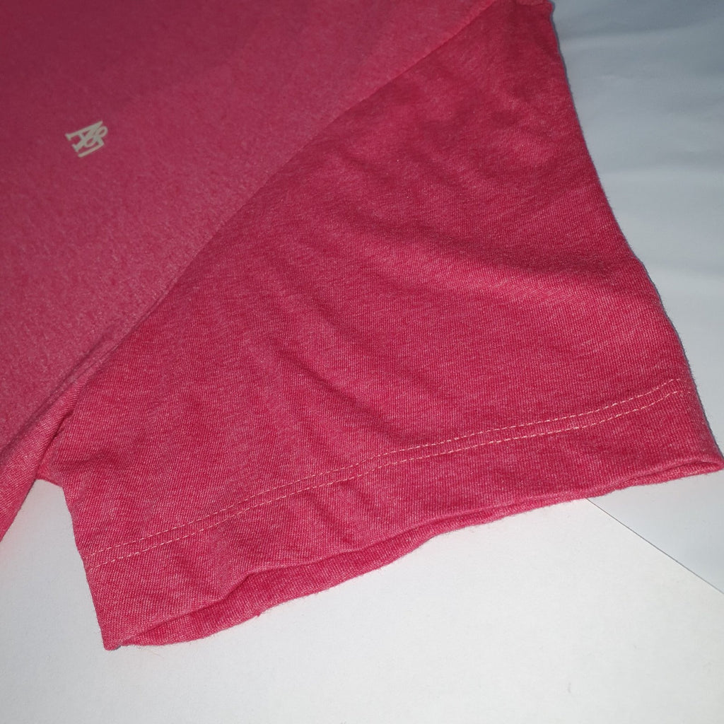 Camiseta Básica Aeropostale Masculina Framboesa Logo Clássico