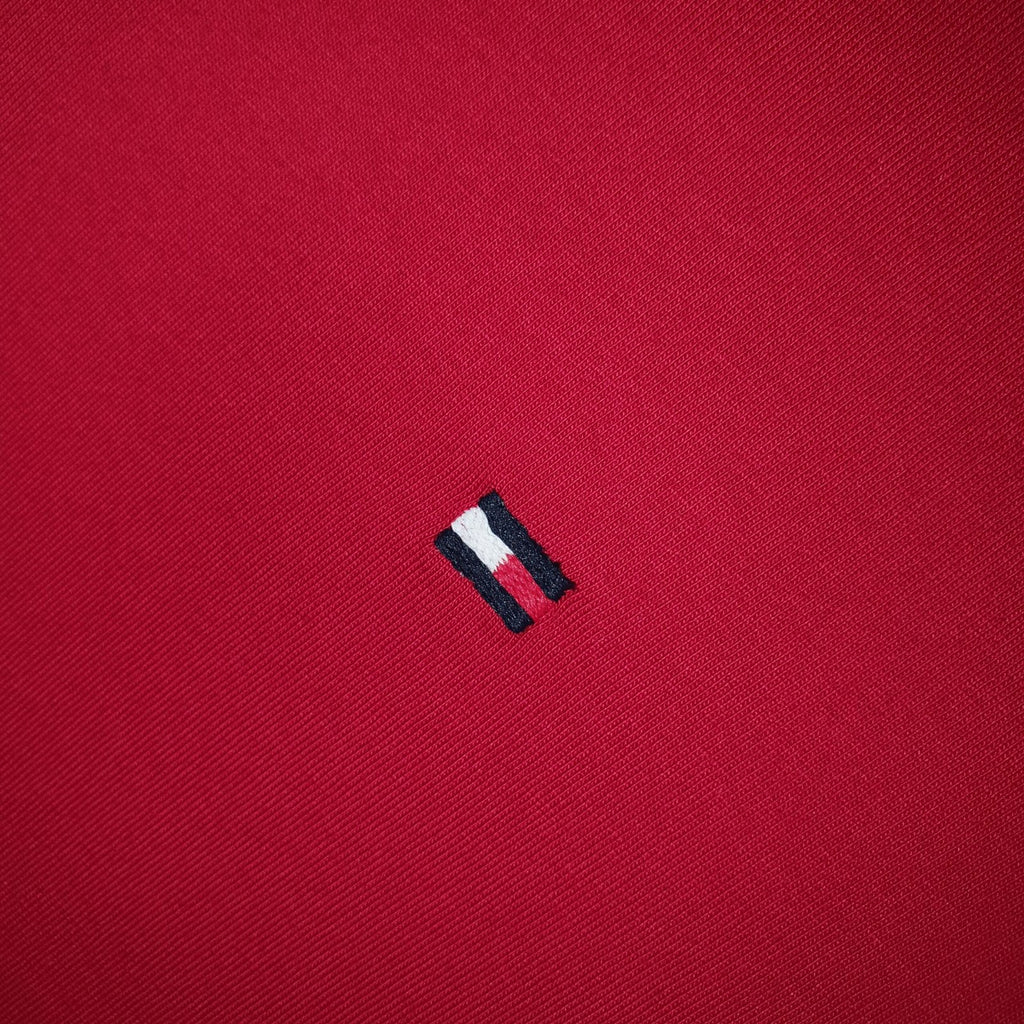 Camiseta Básica Tommy Hilfiger Masculina Vermelha Clássica