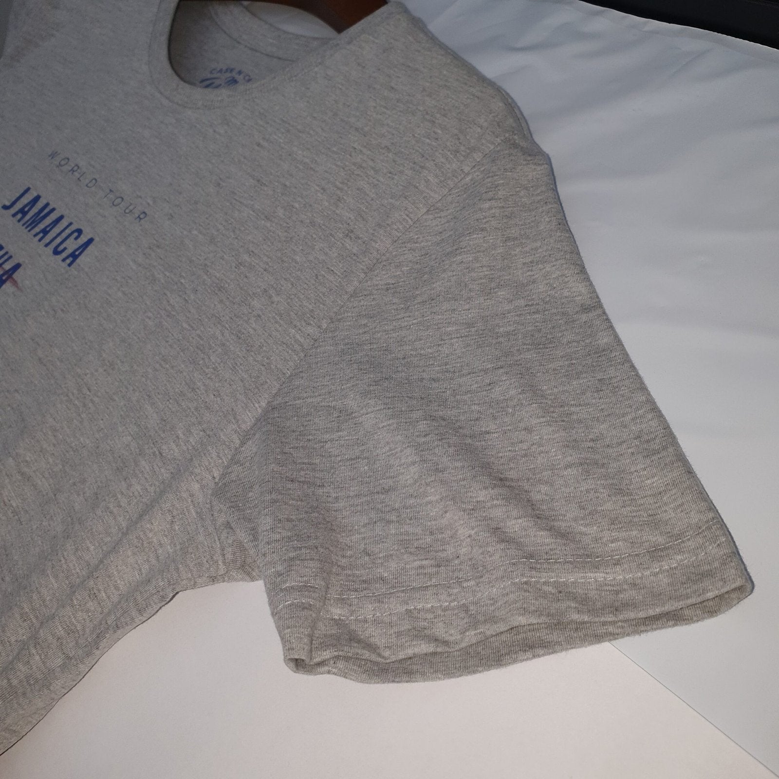 Camiseta Básica king&Joe Masculina Cinza Estampa Países