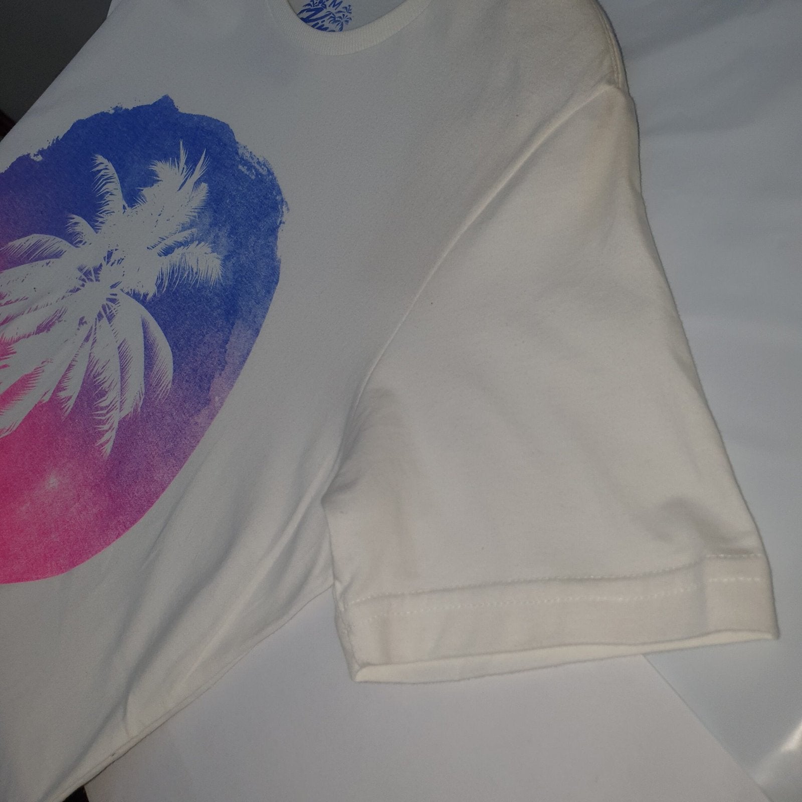 Camiseta Básica King&Joe Masculina Branca Estampa Havaí