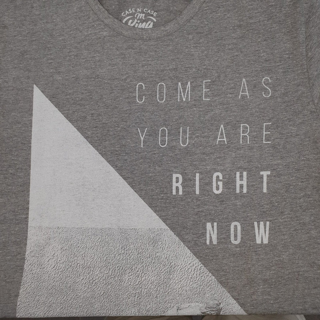 Camiseta Básica King&Joe Masculina Cinza Estampa Comece Agora