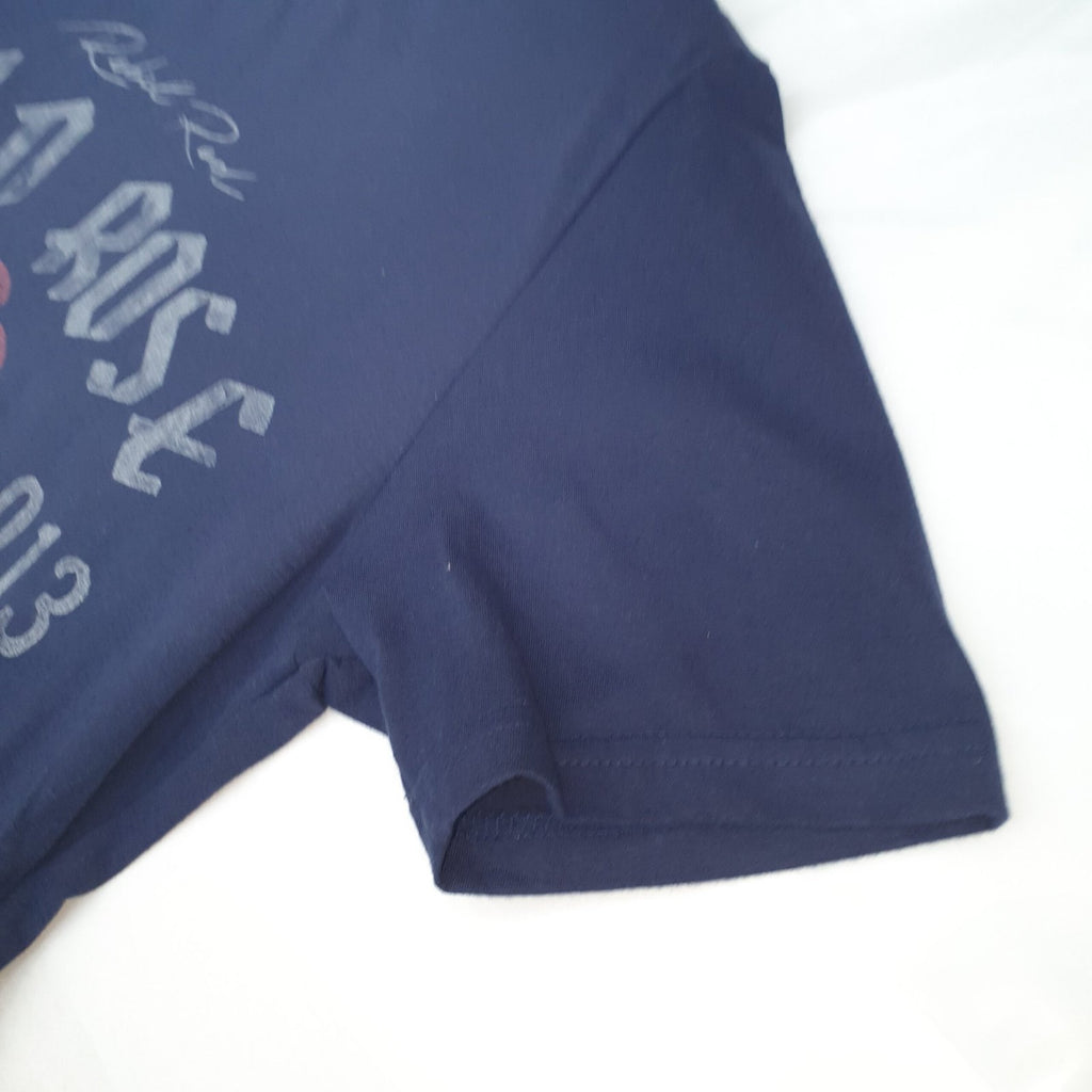 Camiseta Básica King&Joe Masculina Marinho Estampa Wild Rose