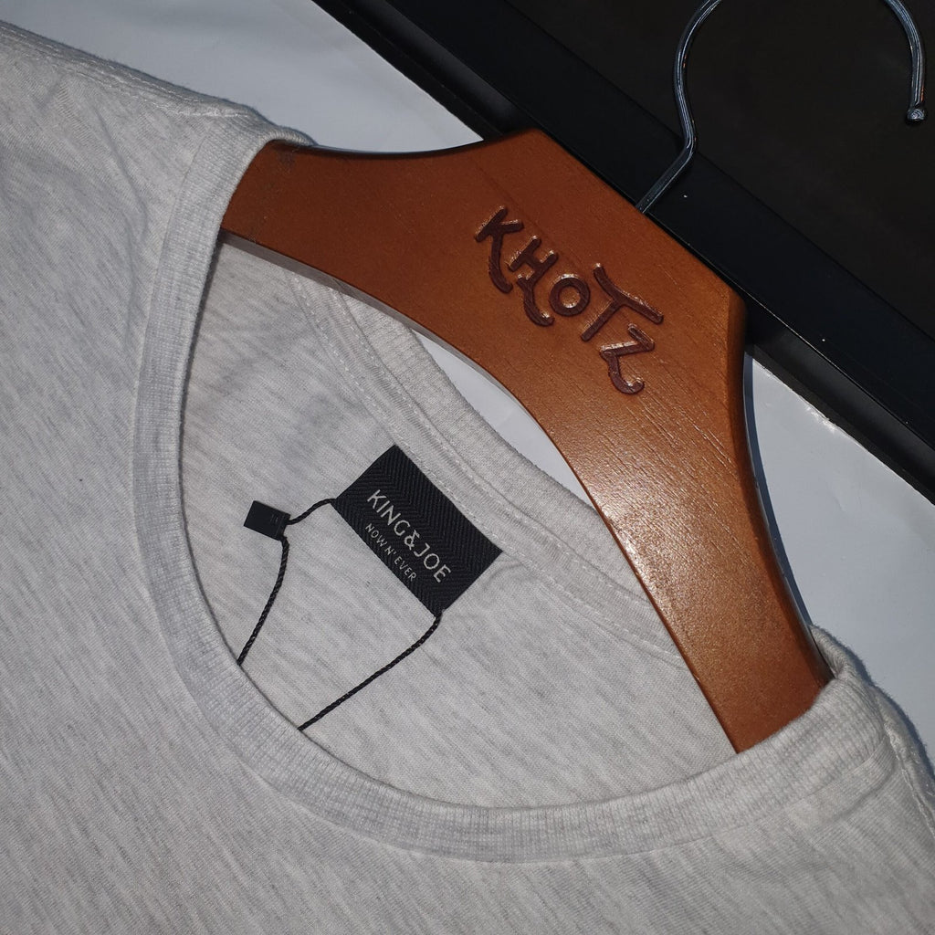 Camiseta Básica king&Joe Masculina Mescla Logo Bordô