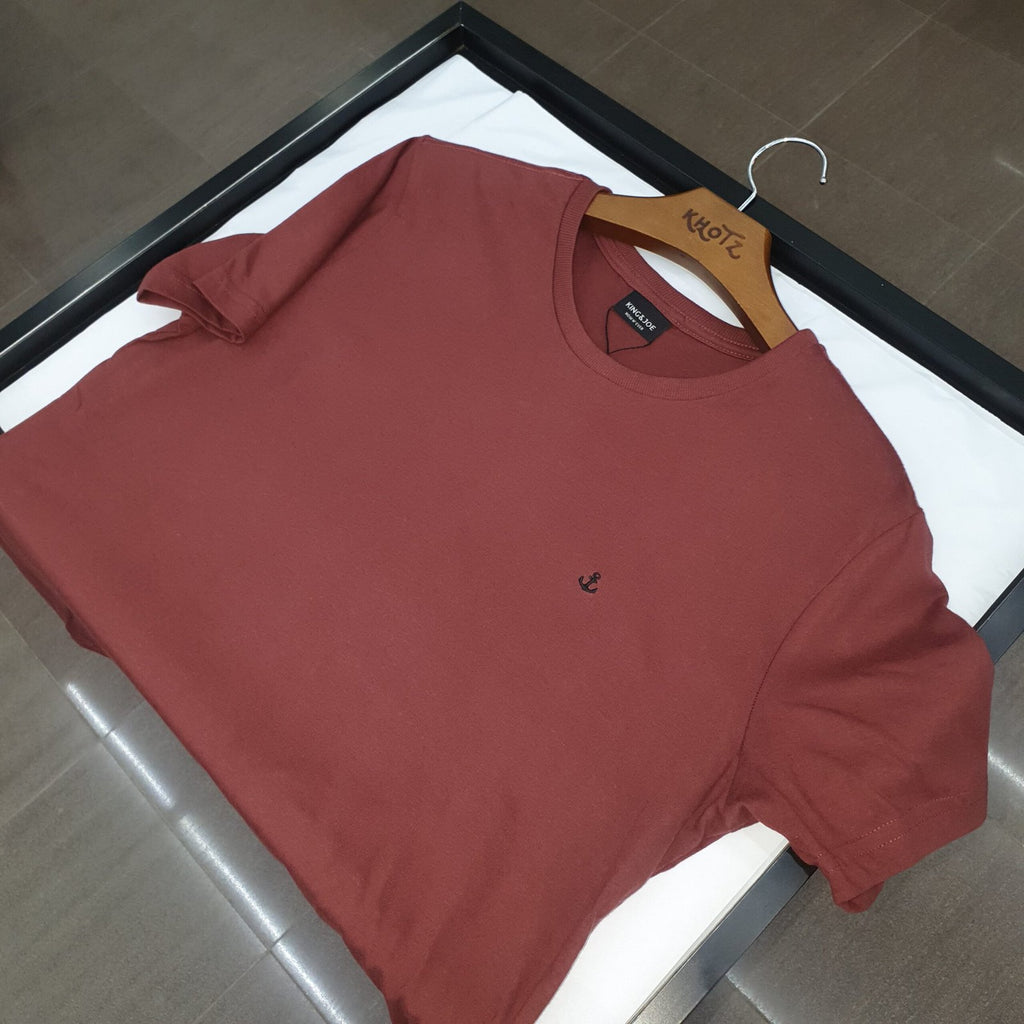 Camiseta Básica king&Joe Masculina Telha Logo Preto